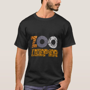 T-shirt Zookeeper Costume Animaux africains Safari Wild Pr