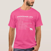 T-shirt Zookeeper Life Cotes Zookeeper Cool Zookeeper Lif (Devant)