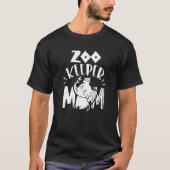 T-shirt Zookeeper Maman Job Zoo Keeper Zookeeper Keeping (Devant)