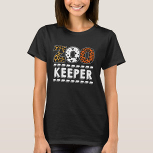 T-shirt Zookeeper Safari Zoo Poster de animal Zoo Keeper