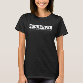 T-shirt Zookeeper vers l'extérieur Souriez vers l'intérieu
