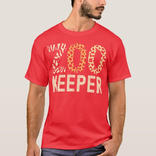 T-shirt Zookeeper Zoo Animals Safari Zoo Keeper - style (Devant)