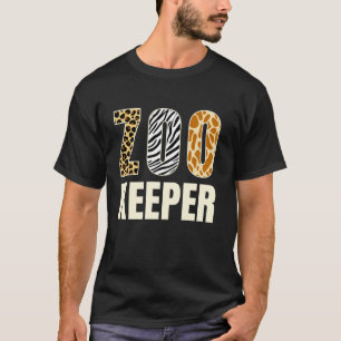 T-shirt Zookeeper Zoo Animaux Savanna Safari Funny Hallowe