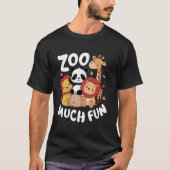 T-shirt Zookeeper Zoo Beaucoup d'animaux amusants Panda Li (Devant)