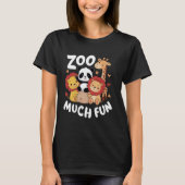T-shirt Zookeeper Zoo Beaucoup d'animaux amusants Panda Li (Devant)