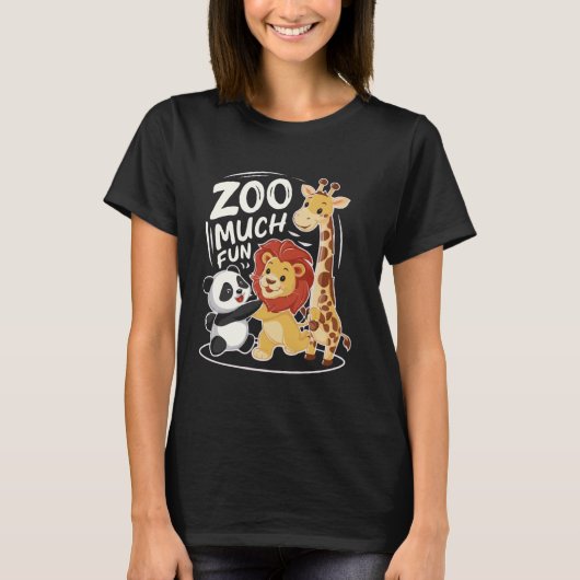 T-shirt Zookeeper Zoo Beaucoup d'animaux amusants Safari P (Devant)