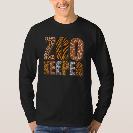 T-shirt Zookeeper Zoo Keeper Zoologist_1 (Devant)