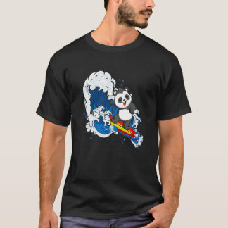 T-shirt Zookeeping Surfing Wildlife Animal Panda Bear Surf