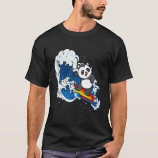 T-shirt Zookeeping Surfing Wildlife Animal Panda Bear Surf