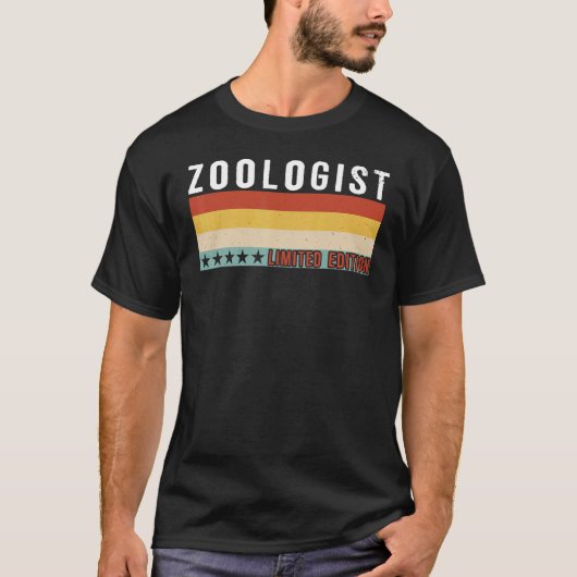 T-shirt Zoologist Job Title Profession Worker Appreciation (Devant)