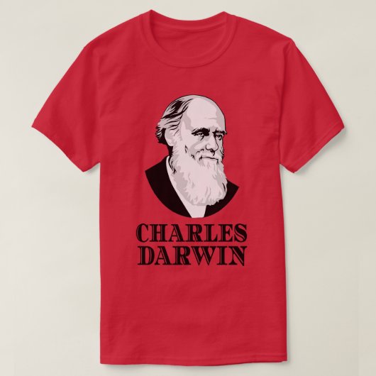 T-shirt Zoologiste botaniste Charles Darwin Evolution (Design devant)