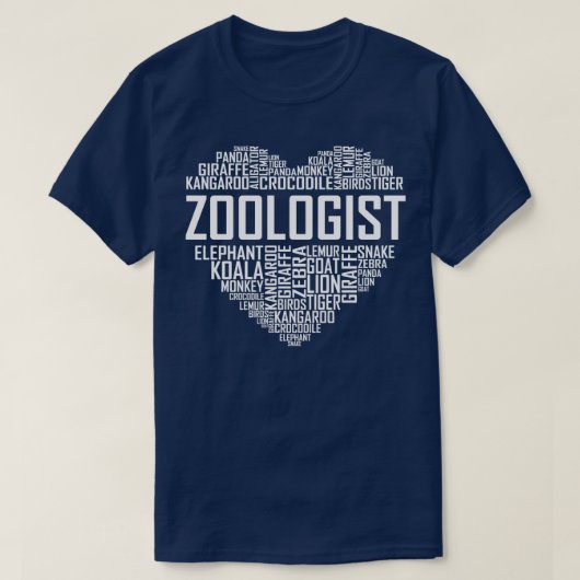T-shirt Zoologiste Coeur (Design devant)