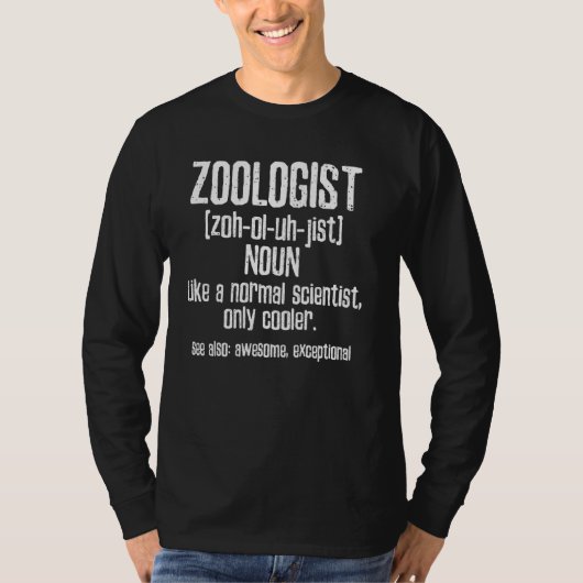 T-shirt Zoologiste Cool scientifique (Devant)