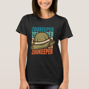 T-shirt Zoologiste de zoo rétro Zookeeper - Animaux Zo Vin