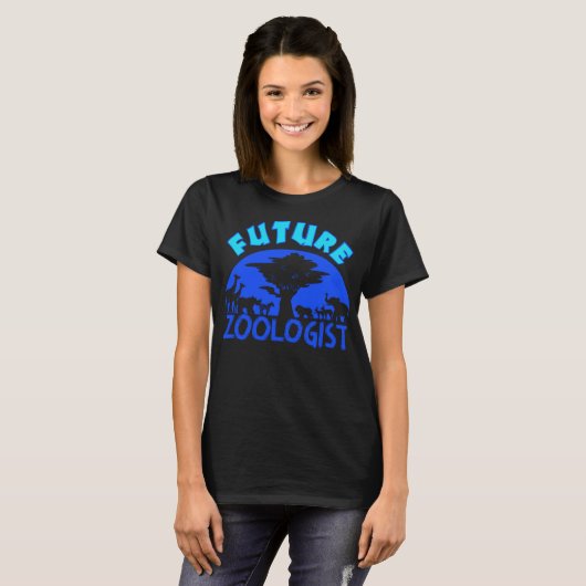 T-shirt Zoologiste futur Zoologie mignonne Étudiants Funny (Devant entier)