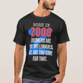 T-shirt Zoomer Gen Z Né En 2008 Humour Sarcasme Hommes et  (Devant)