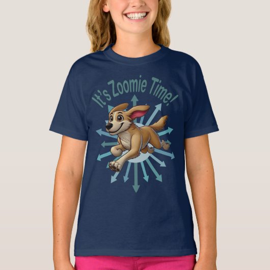 T-shirt Zoomie Time Medium Tan Mutt (Devant)