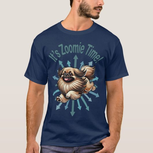 T-shirt Zoomie Time Pekingese (Devant)