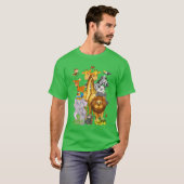T-shirt Zoorip Cute Zoo Animals retro (Devant entier)