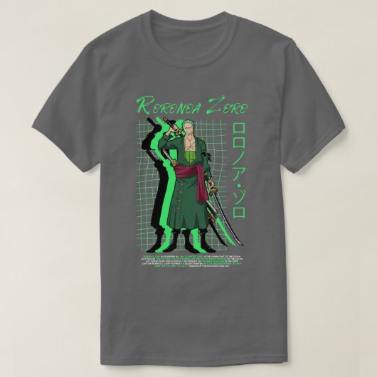 T-shirt Zoro dans le style Streetwear (Design devant)