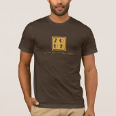 T-shirt Zouk brésilien Danse logo brun (Devant)