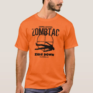 T-shirt Zoulou tactique de zombi "vers le bas ! "