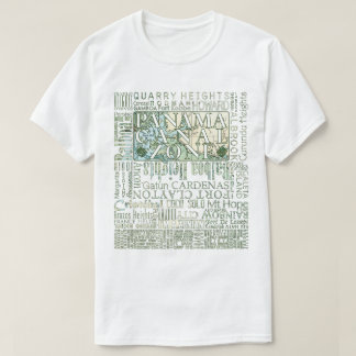 T-shirt ZPC - Zone du canal de Panama avec carte