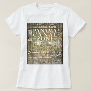 T-shirt ZPC - Zone du canal de Panama avec carte BG