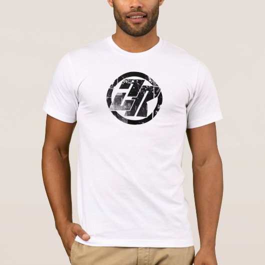 T-shirt ZR Circ du White Distressed (Devant)