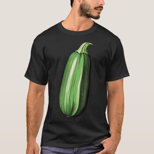 T-shirt Zucchini Lazy Easy Funny Matching Halloween Costum (Devant)