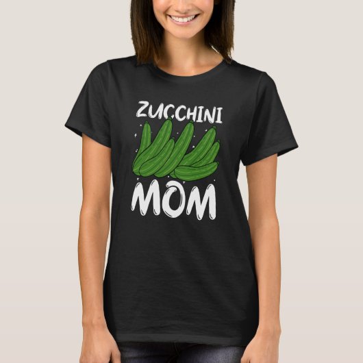 T-shirt Zucchini Maman Vegetable Mère Jour Gardener (Devant)