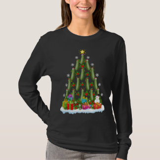 T-shirt Zucchini Xmas Tree Lighting Père Noël Zucchini Chr