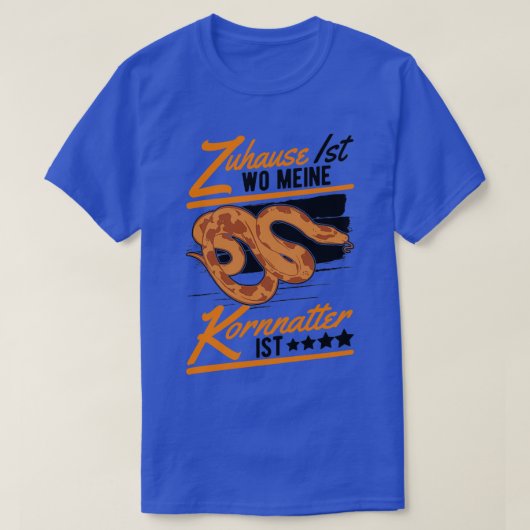 T-shirt Zuhause ist wine Kornnatter istTShirt (Design devant)