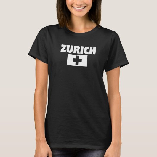 T-shirt Zurich Suisse  1 (Devant)