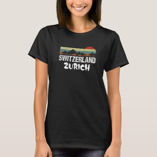 T-shirt Zurich Suisse  5 (Devant)