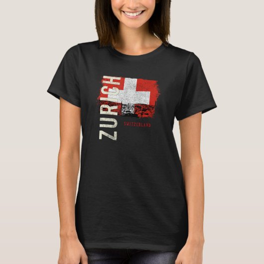 T-shirt Zurich Suisse Europe 1 (Devant)