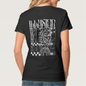 T-Shirt zwart design etnische patterned (Achterkant)
