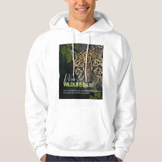 T-shirt, zwart en wit wereld wild leven hoodie