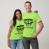 T-shirt - Zwart ontwerp op limoen  (Unisex)