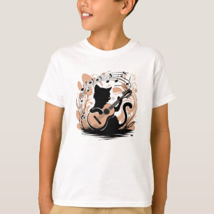 T-shirt - Zwarte kat