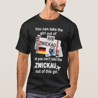 T-shirt Zwickau Boarding Pass Zwickau Girl Zwickau