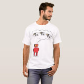 T-shirt zzzzZZ comptant des moutons de robot (Devant entier)