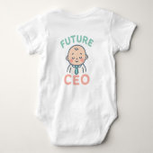 T-shirtje voor toekomstige CEO-baby | Cute Busines Romper (Achterkant)