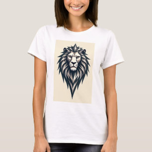 T-ShirtLion Logo: Een gewaagde, geometrische leeuw T-shirt