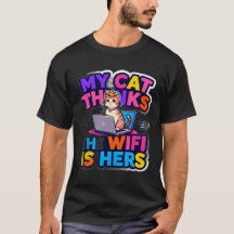 T-shirtMijn kat bezit de Wi-Fi