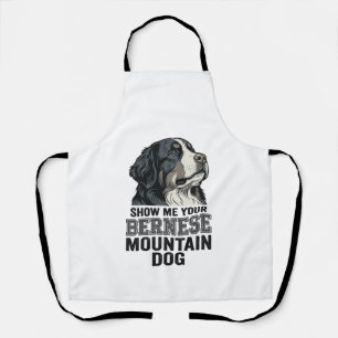 T-shirtontwerp met oude gravure van Berner Sennenh Schort