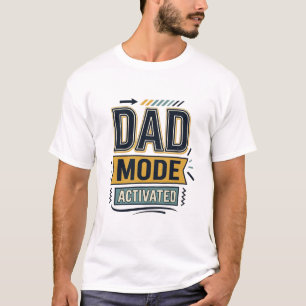 T-shirtontwerp met vintage gravure 'Dad Mode geact T-shirt