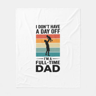 T-shirtontwerp voor fulltime papa met vintage graf fleece deken