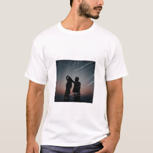 T-Shirtontwerp voor koppel-liefdesmatching T-shirt