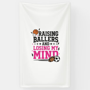 T-shirtontwerp voor sportmoeder van Ballers Vintag Spandoek